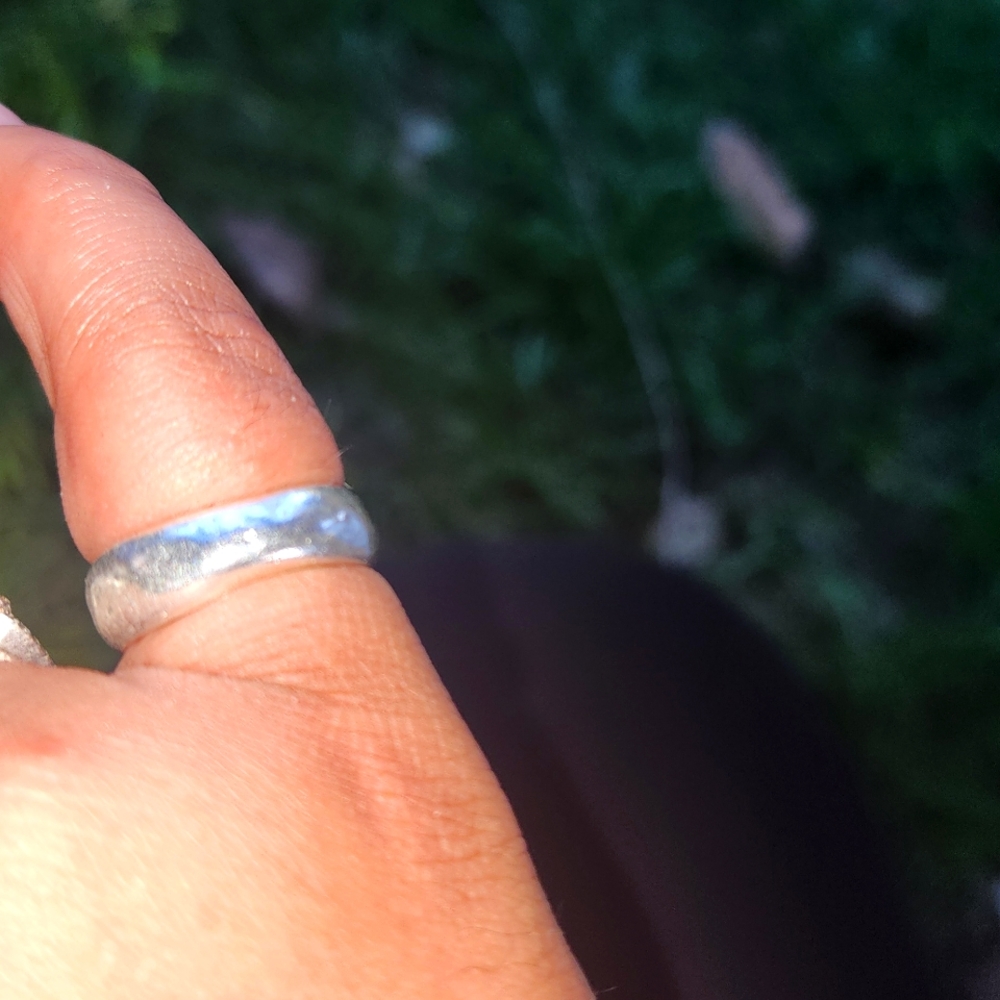 Sterling silver wedding band
